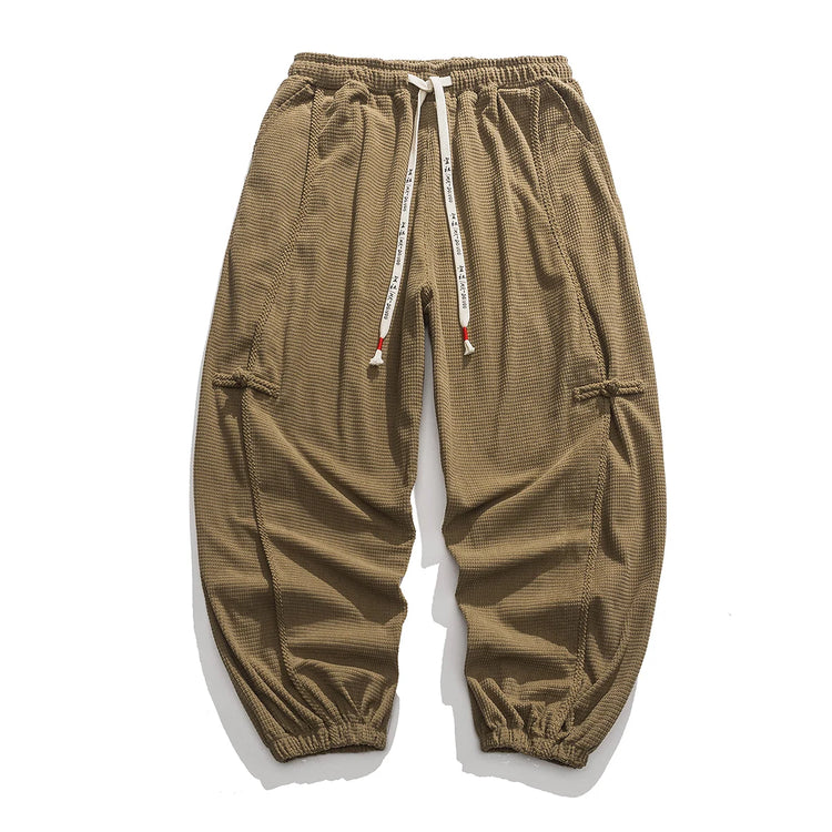 Pantaloni da uomo caldi di vendita autunno stile cinese pantaloni larghi larghi vintage moda uomo pantaloni lanterna con coulisse Harajuku solidi