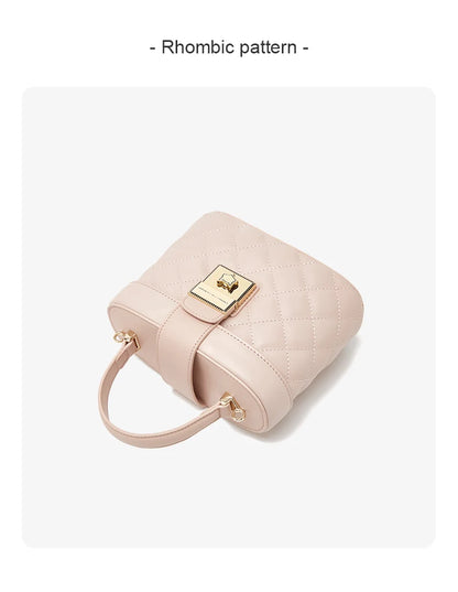 FOXER Split Leather Women's Box Mini Handbag Fashion Brand Crossbody Shoulder Bag Lady Messenger Bag Elegant Small Tote