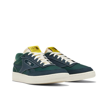 Reebok Club C Skateboard Shoes Unisex Low Top Green/White HQ2203