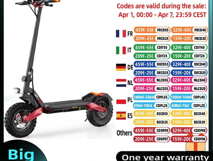 Isinwheel T8 Scooter elettrico per adulti 1200W 48V15Ah Batteria Scooter elettrico pieghevole Pneumatici solidi da 10 pollici Scooter elettrico da città platinumshop