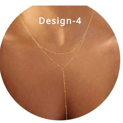 Lariat Gold Necklace for Women Teen Girls Mom, Dainty Long Necklace 14k Gold Plated STAINLESS STEEL Y-Shaped Pendant Necklaces PlatiNum