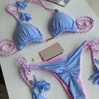 RUOTONSEPT Sexy Braiding rope Bandage Bikini Set Women's Swimsuit Two-piece Triangle Swimwear Bathing Suit Brazilian Biquinis platinumshop