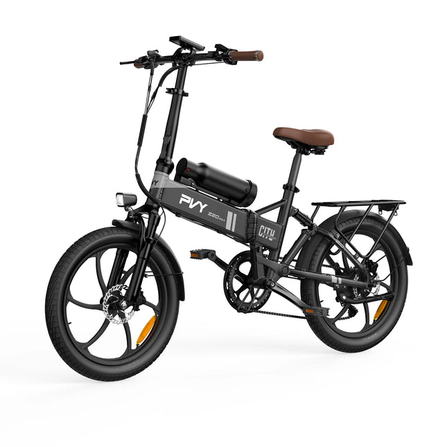 Bicicletta Elettrica PVY Z20 MAX, Sensore di Coppia, Motore da 750W, Doppia Batteria 36V25.6Ah, Pneumatici da 20*2.3 pollici, Autonomia Massima 200km, Freno Idraulico