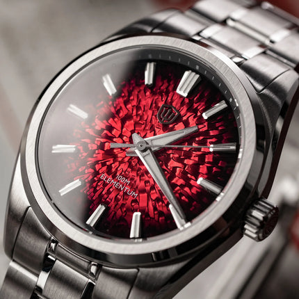 Watchdives WD0003C 38mm Watch VH31 Sweep Seconds Quartz Movement Stainless Steel Watch Elementum Original Design Men Wristwatch