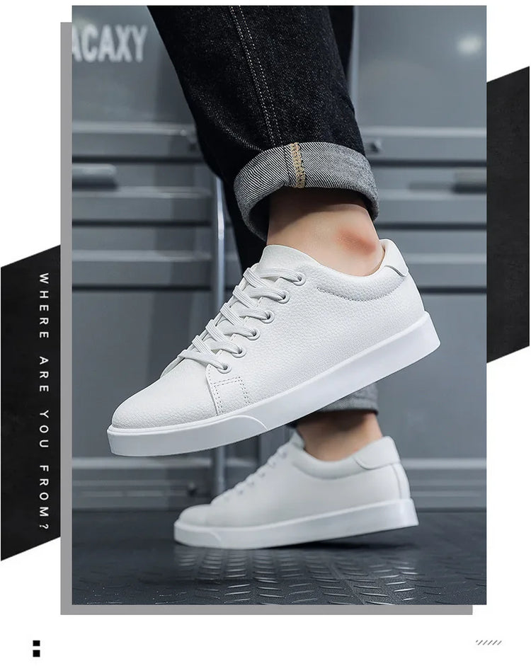 2026 New Fashion Mens Casual Shoes Genuine Leather Designer Lace-up Sneakers High Quality Outdoor walking Mocassin Footwear