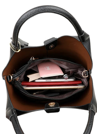 Nuove borse da donna in PU morbido casual alla moda Borse a tracolla femminili di grande capacità in tinta unita Borse tote retrò per lo shopping