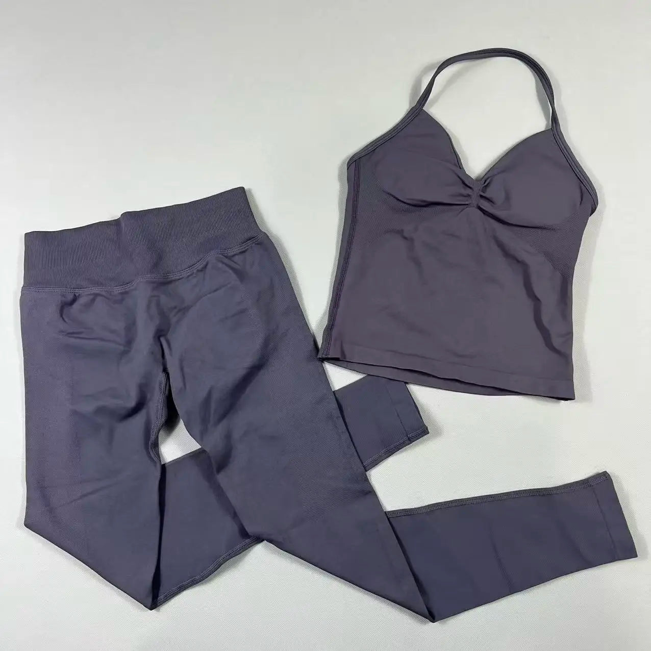 Yoga Gym Set 2 Piece Women Strappy Yoga Bra Top Workout Scrunch Shorts Sports Suit Fitness Clothes Seamless Yoga