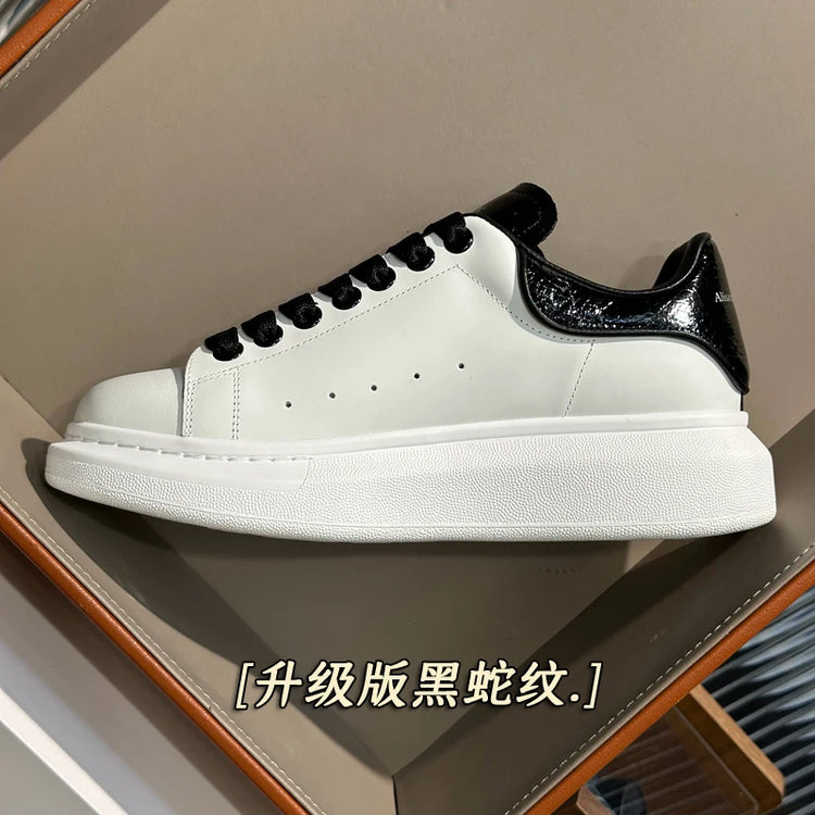 Handcrafted Leather Casual Sneakers Man Platform Trainers Unisex Originality Flat Loafers Men's Footwear