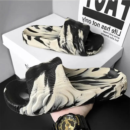 Pantofole da soggiorno Walk Around Home Pantofole da uomo originali per uomo Scarpe diapositive Sandali estivi da uomo Infradito Pantofola da casa