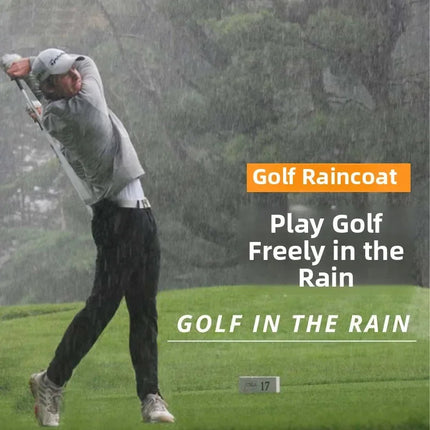 Golf Raincoat Rain Jacket Waterproof Lightweight Quick-Dry UV Sun Protection Breathable Outdoor Sports Men Women Golfing Apparel PlatiNum