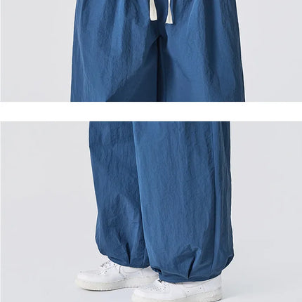 Pantaloni Estivi Leggeri e Sottili 2026 da Uomo, Oversize da Donna, Streetwear con Coulisse, Pantaloni Cargo Y2K da Uomo, Pantaloni Sportivi Larghi con Elastico in Vita