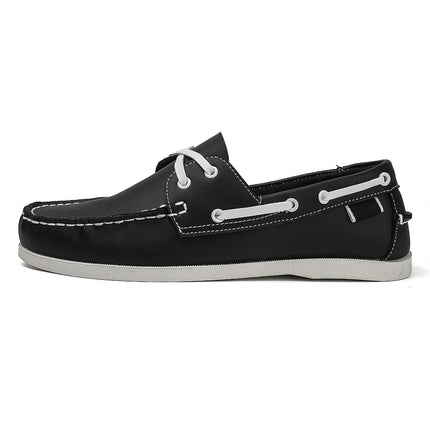 Scarpe mocassini da uomo alla moda con punta a grembiule, comode antiscivolo per passeggiate all'aperto, viaggi, primavera ed estate