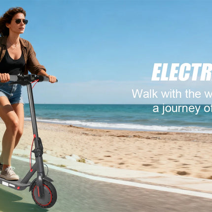 Monopattino Elettrico 365GO PRO AOVOPRO Nuovo Modello 2026 Potenziato 350W Super Potente Pieghevole con Doppio Freno, Velocità 31KM/H, Autonomia 5-28KM