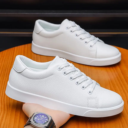 2026 New Fashion Mens Casual Shoes Genuine Leather Designer Lace-up Sneakers High Quality Outdoor walking Mocassin Footwear