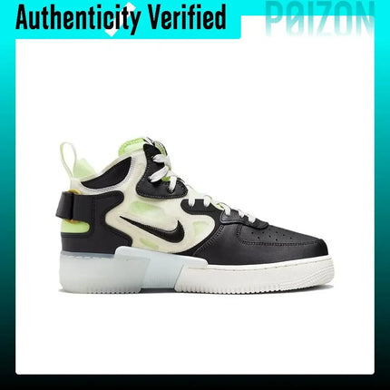 Nike Air Force 1 Skate Shoes Men's Mid-top Black/Green DQ1872-100