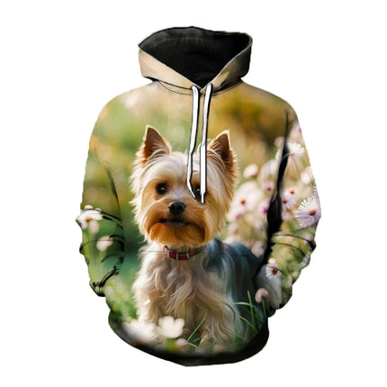 Kawaii Dog Animal 3D Print Hoodies Men Women Hooded Sweatshirts Harajuku Pullover Fashion Street Tracksuit Man Coat Clothing