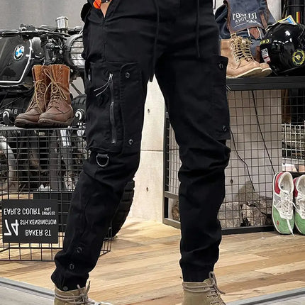 2025 New Men's Cargo Pants Tactical Military Work Pants Outdoor Jogger Casual Trousers Straight Leg Spring Autumn Utility Pants