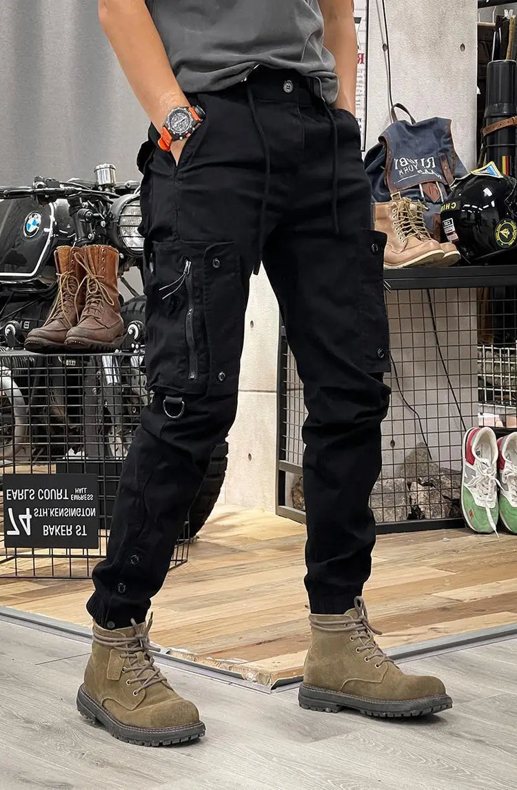 2025 New Men's Cargo Pants Tactical Military Work Pants Outdoor Jogger Casual Trousers Straight Leg Spring Autumn Utility Pants