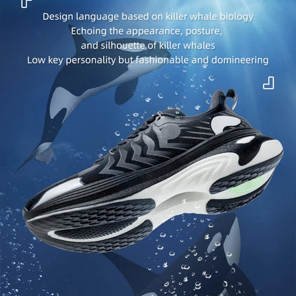 ONEMIX Orca Uomo Ammortizzazione Scarpe da corsa Allenamento Scarpe sportive da atletica all'aperto Scarpe da ginnastica invernali da uomo antiscivolo resistenti all'usura PlatiNum
