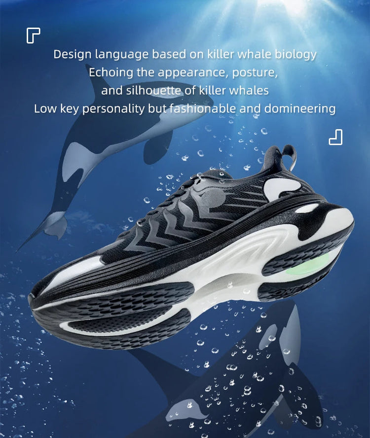 ONEMIX Orca Uomo Ammortizzazione Scarpe da corsa Allenamento Scarpe sportive da atletica all'aperto Scarpe da ginnastica invernali da uomo antiscivolo resistenti all'usura PlatiNum