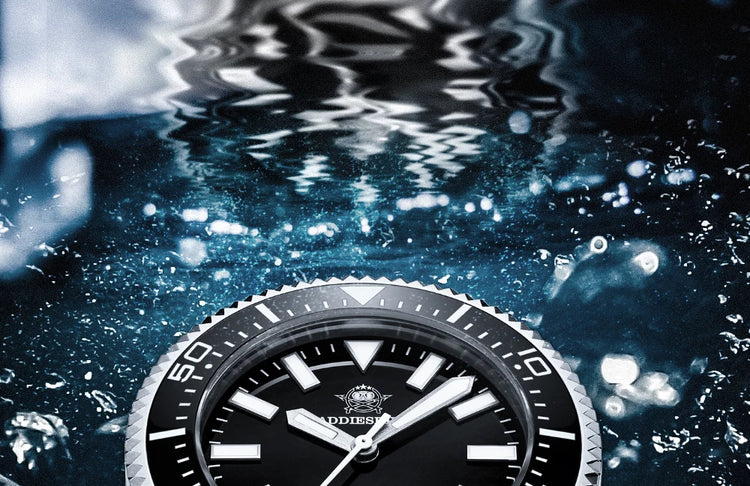 ADDIESDIVE Men's Automatic Mechanical Watch Sapphire Glass Super Luminous Watches Stainless Steel Hombre 100Bar Waterproof