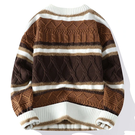 2024 winter new arrival korean style thicken mens warm sweater men fashion sweaters Men's wool pullovers male full size M-3XL