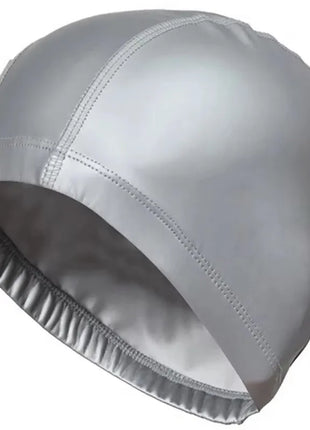 Nuovo Cappello da Nuoto Impermeabile 2025 in Tessuto PU per Adulti/Bambini, Protezione Orecchie, Tinta Unita