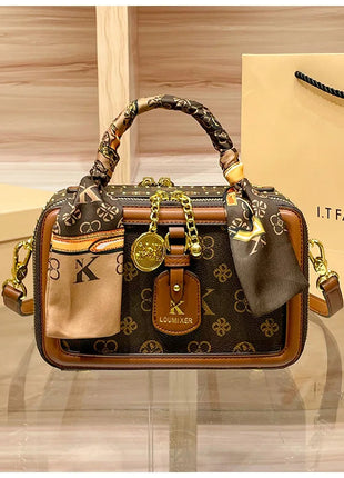 Brand Women's Bag 2025 New Style Light Luxury Western Style High Quality Handbag Designer Casual Versatile Crossbody Bag PlatiNum