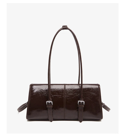 FOXER Lady's Shoulder Bag Genuine Leather Cross Body Bag 2025 Autumn Winter Large Capacity Travel Bag Commute Work Elegant