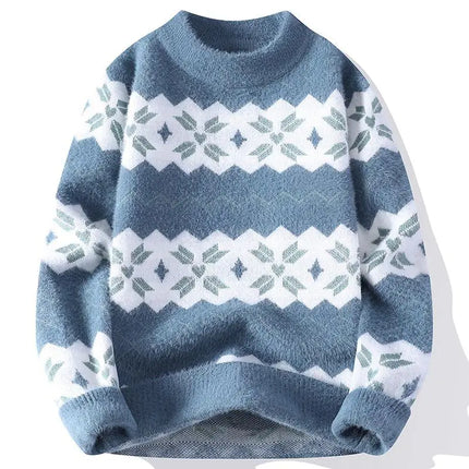 Winter Sweaters for male men thick O-neck sweater men Student youth sweaters autumn Men's wool Casual Knitwear Pullover
