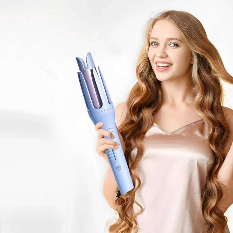 Automatic Rotating Hair Curler 32mm Ceramic Barrel, Professional Wavy Hair Styling Tool for Daily & Party Hairstyle