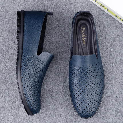 Scarpe da uomo in vera pelle Casual formali mocassini da uomo mocassini estate italiana traspirante Slip on scarpe da barca maschili Over Size 50 51