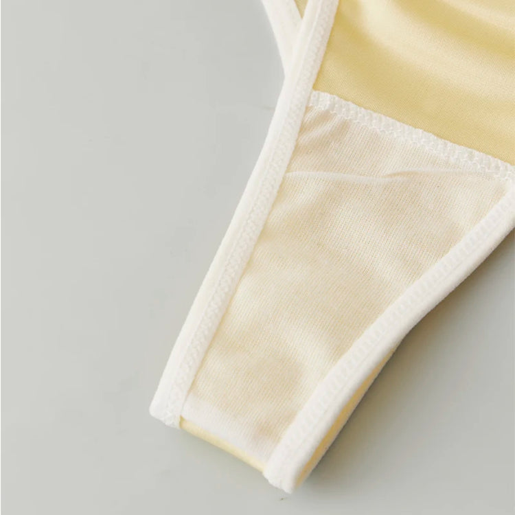 3PCS Women's Thong Solid-Color Lace Sexy Women's Underwear Low-Rise Versatile Comfortable Fashionable Panties