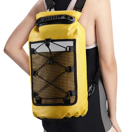 PVC Swimming Backpack Dry Bag for Women Men 10L 20L Waterproof Shoulder Kayak Trekking Drifting Rafting Surfing Boat Bag