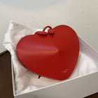Borsa a tracolla da donna in vera pelle a forma di cuore, anti-graffio, con tracolla regolabile, piccola e graziosa, ideale per appuntamenti e shopping quotidiano - Nuova collezione 2026