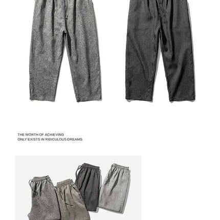 Pantaloncini da uomo nuovi pantaloni larghi casual in vita elastica tinta unita pantaloni estivi sottili comodi e traspiranti per uomo taglie forti 5XL