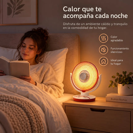 Tabletop Carbon Fiber Heater Adjustable Power 550W 1100W with Tilt Angle for Bedroom Office and Student Dorms