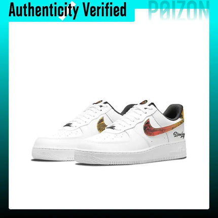 Nike Air Force 1 Skateboard Shoes Unisex Low Top White/Orange DM7578-100