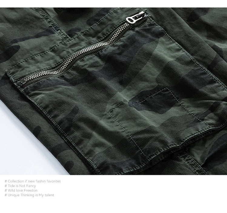Spring Autumn Men Cargo Camouflage Pants Men Cotton Casual Breeche Bermuda Beach Jogger Pants Mens Trousers Male Dropshipping
