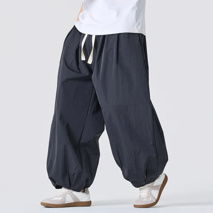Pantaloni Estivi Leggeri e Sottili 2026 da Uomo, Oversize da Donna, Streetwear con Coulisse, Pantaloni Cargo Y2K da Uomo, Pantaloni Sportivi Larghi con Elastico in Vita
