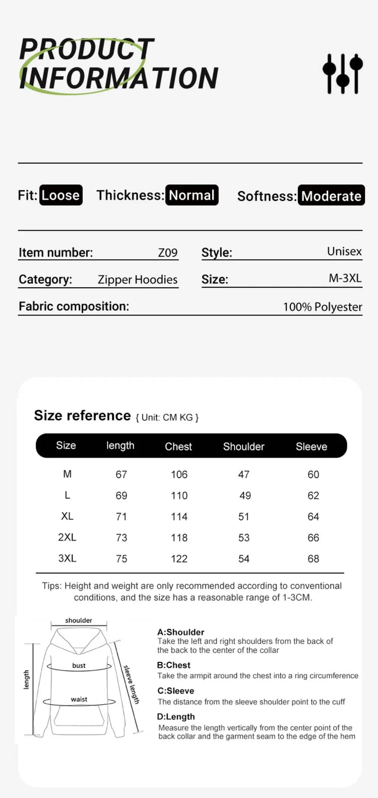 Roses And Positive Short Sentences Printing Zipper Hoodies Women Autumn Korean Hoodie Loose Pocket Sportswear Fleece Clothing