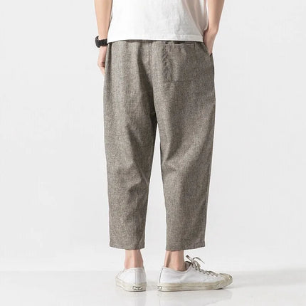 Pantaloncini da uomo nuovi pantaloni larghi casual in vita elastica tinta unita pantaloni estivi sottili comodi e traspiranti per uomo taglie forti 5XL