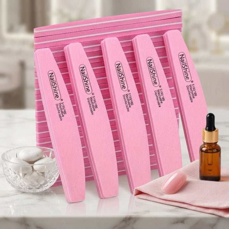 Professional Double‑sided Nail File Block Colorful Sponge Nail Polish Buffing Sanding Buffer Strip Polishing Pedicure