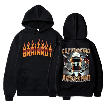 Funny Cute Cat Sweatshirt for Women Aesthetic Y2k 90s Hoodies Harajuku Graphic Pullovers 2000s Ulzzang Gothic Streetwear Female