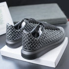 Couple white Shoes men 2024 new men's shoes trendy sports shoes  board shoes letters casual leather shoes white soft-soled shoes