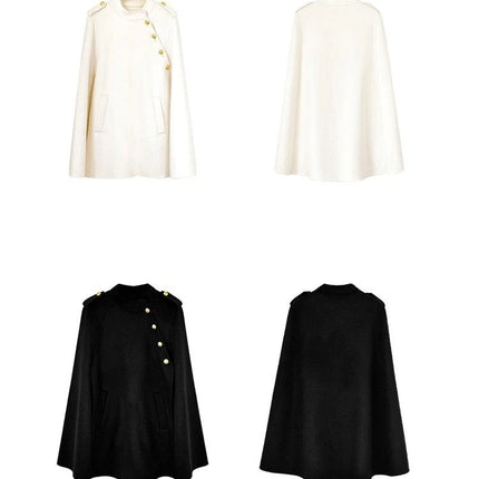 2026 New Style Women's Wool Coats Capes Autumn/Winter Princess Style Wool Cloak Woman