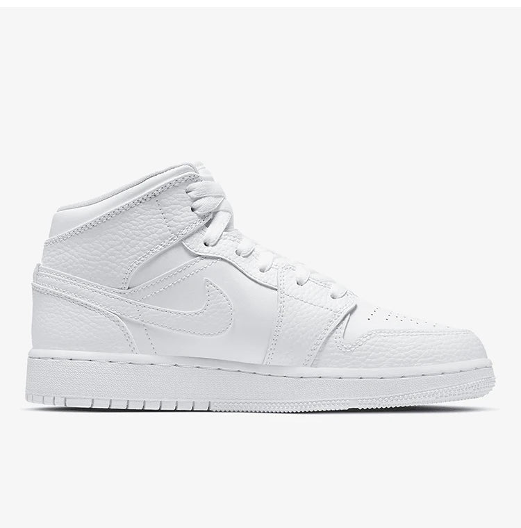 Scarpe sportive originali Nike AIR JORDAN 1 (GS) da donna e da bambino 554725-130 platinumshop