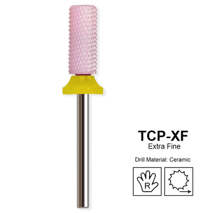Pink Ceramic Carbide Nail Drill Bits Milling Cutter For Gel Polish Remover Electric Nail Machine Polishing Peeling File Home Salon Manicure Pedicure Accessories