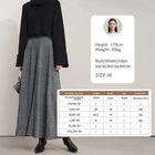 AMII Knitted Skirts For Women 2025 Autumn New Gentle A-line Long Skirt Loose Solid Color Elegant Versatile Woman Clothes12553045 PlatiNum