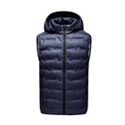 Winter Men White Duck Down Vest Men Waterproof Windproof Detachable Hat Sleeveless Vests Male Pockets Warm Ultralight Waistcoats